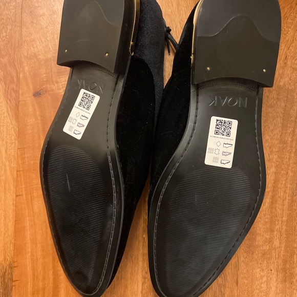 Noak Men’s Black Velvet Oxford Dress Shoes Size 11 (EU 44.5) – Made in Portugal